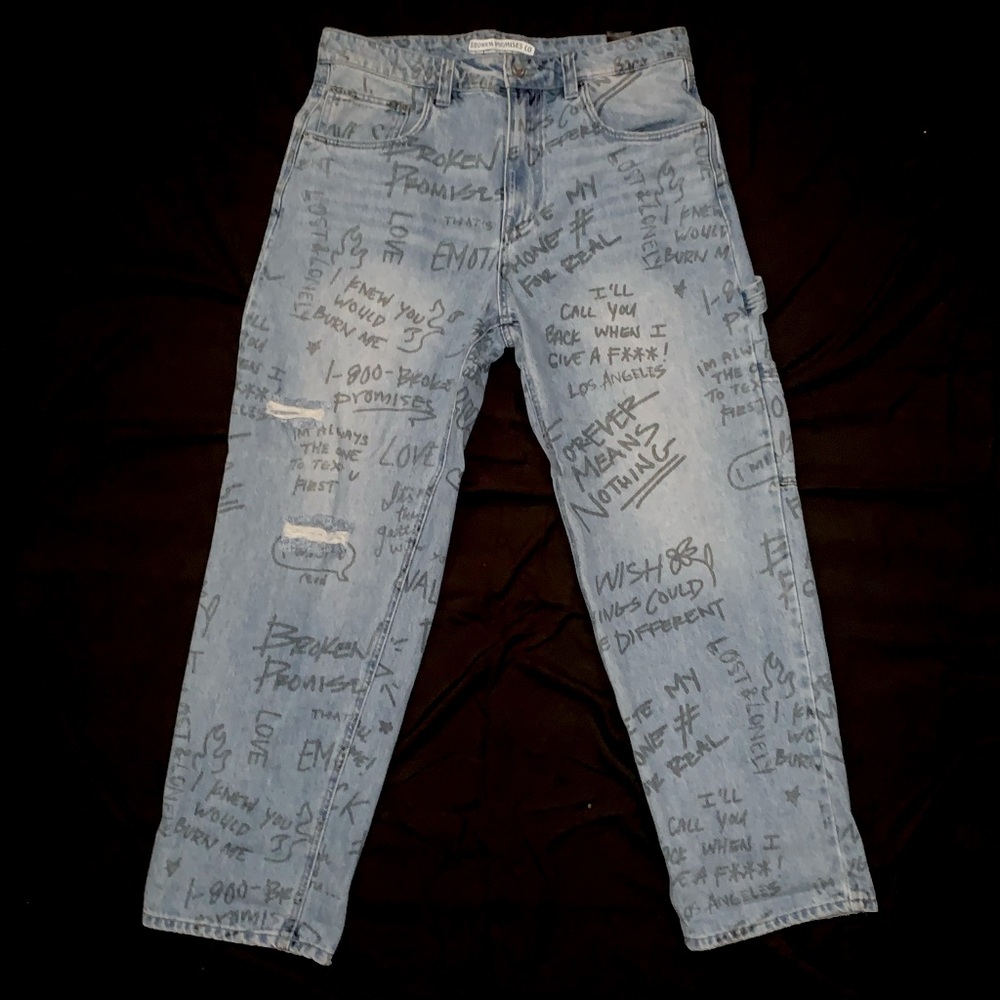 💙👖NEVER USED Two Baggy Jeans for men size W34.